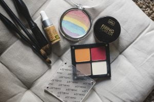 cosmetics, brush, makeup